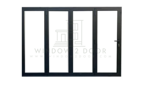 Aluminum Bifold Doors 144"W x 80"H