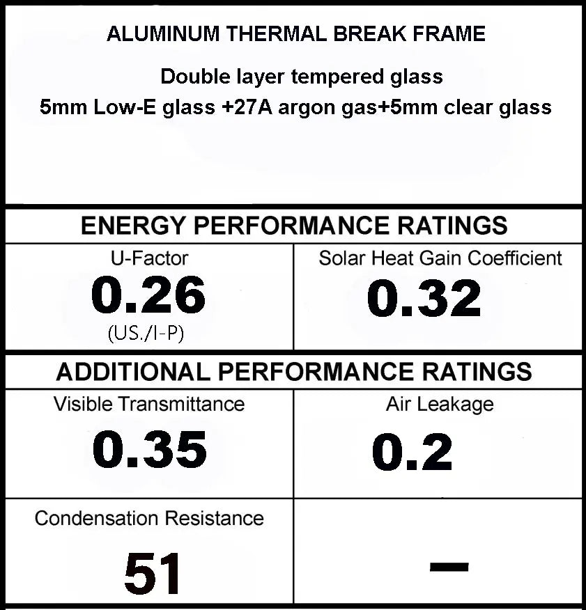 Aluminum French Doors 61.5"W x 80"H